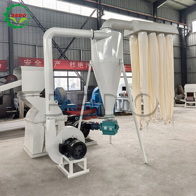 2.7m Feeding Conveyor Wood Crusher Machine with 0.75kw Airlock Motor and 55kw Main Power for Heavy-Duty Wood Processing