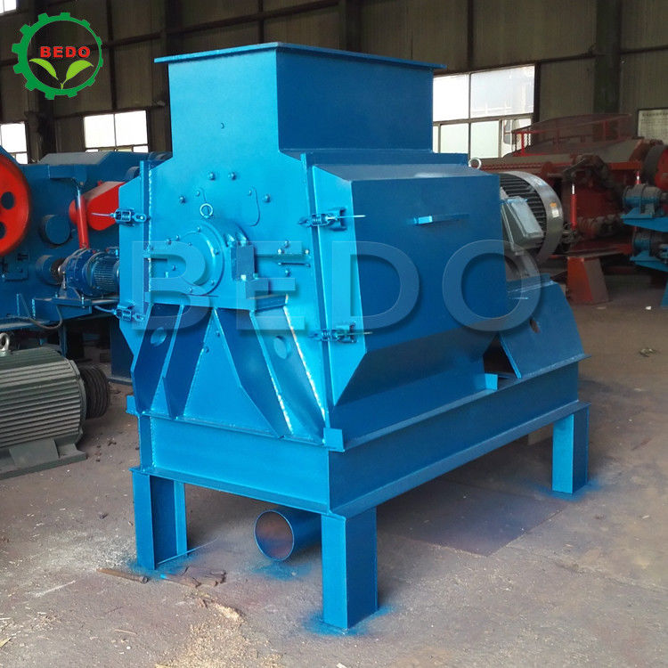 22KW 380V Alloy Steel Wood Sawdust Making Machine Dust Removal System