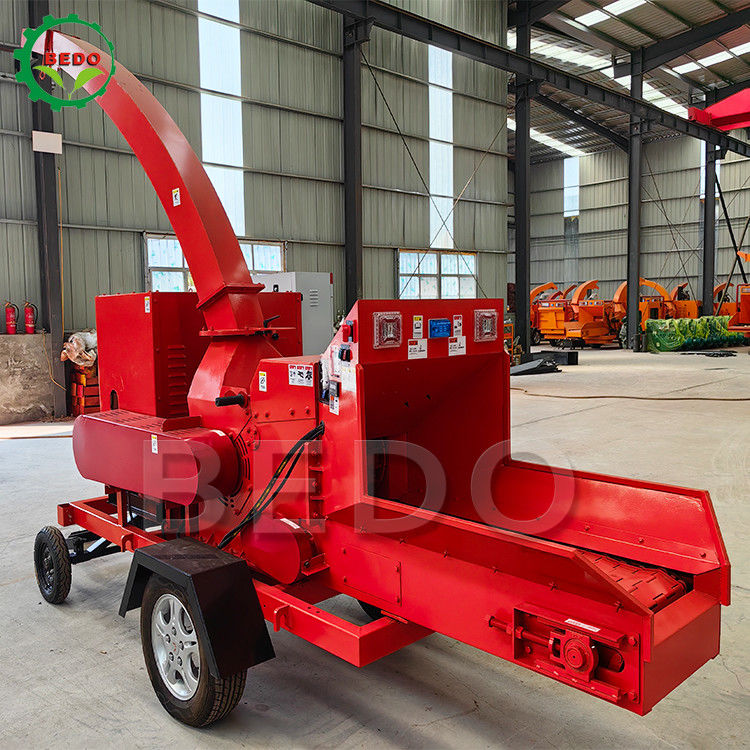 Farm Garden Use Wood Tree Branch Waste Leaves Chipping Machine 12 Months Warranty