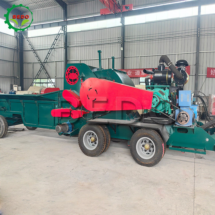 Diesel Engine Wood Crusher Machine Wood Shredder Machine Tree Branch Crusher
