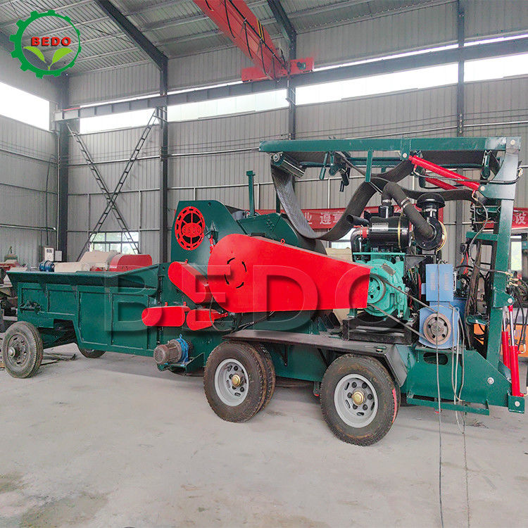 Diesel Engine Wood Crusher Machine Wood Shredder Machine Tree Branch Crusher