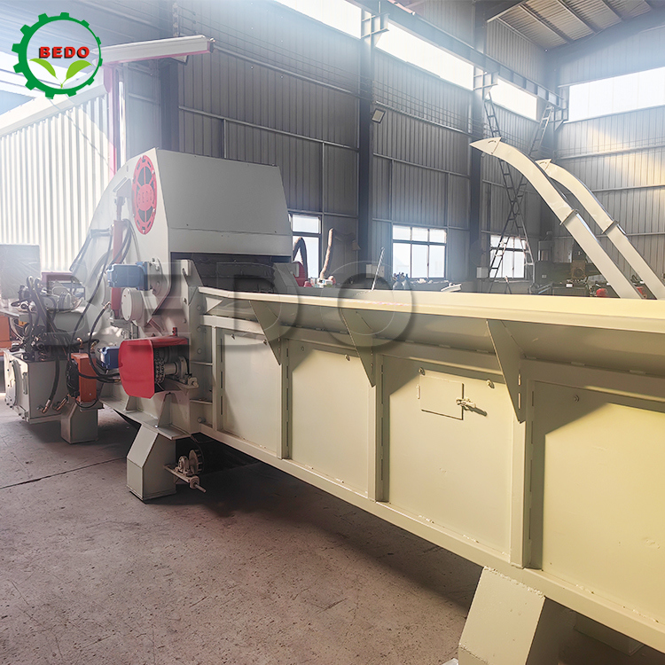 235HP वुड चिपर मशीन 700x400 मिमी इनलेट 2pcs ब्लेड भारी शुल्क लकड़ी चिपिंग ड्रम प्रकार औद्योगिक Shredder
