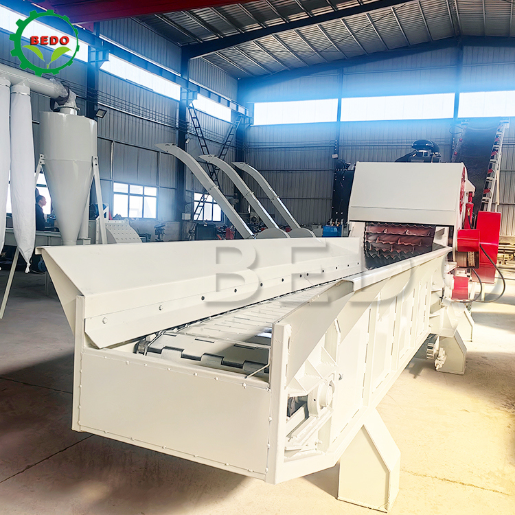 235HP बायोमास वुड चिपर मशीन 2pcs ब्लेड ड्रम प्रकार औद्योगिक श्रेडर भारी शुल्क उपकरण