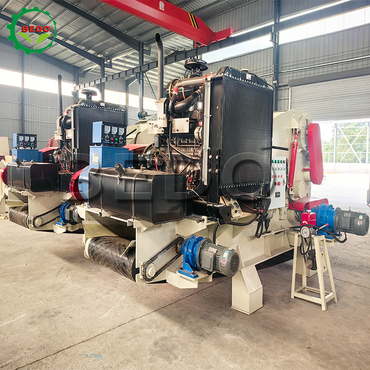 Powerful 235HP Diesel Engine capacity Wood Chipper Machine for Large-scale Wood Processing