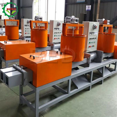 380V स्वचालित लकड़ी के टुकड़े, आरा पैलेट ब्लॉक बनाने की मशीन सीई अनुमोदन