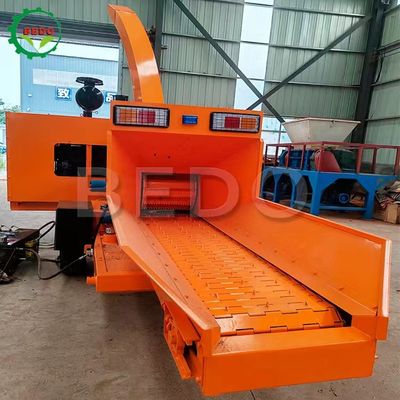 निरंतर कार्य बागान बागान पेड़ ब्रश शाखा Shredder मशीन