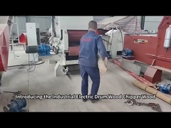 भारी शुल्क कचरा पेड़ शाखा ड्रम लकड़ी चिपर मशीन 110KW